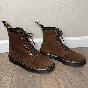 Doc Dr Martens | Brown Suede Zavala Boots Size 8 EU 39